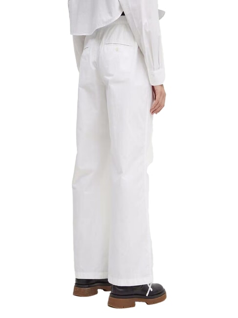 CK JEANS Pantalon cargo en coton blanc brillant - Pantalons pour femmes