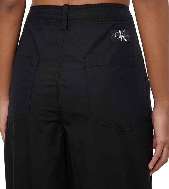 CK JEANS Pantalon chino à jambes larges et droites ck noir - Pantalons pour femmes
