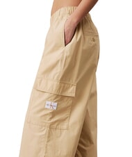 CALVIN KLEIN CK JEANS Pantalon cargo en coton kaki pâle - Pantalons pour femmes - 3