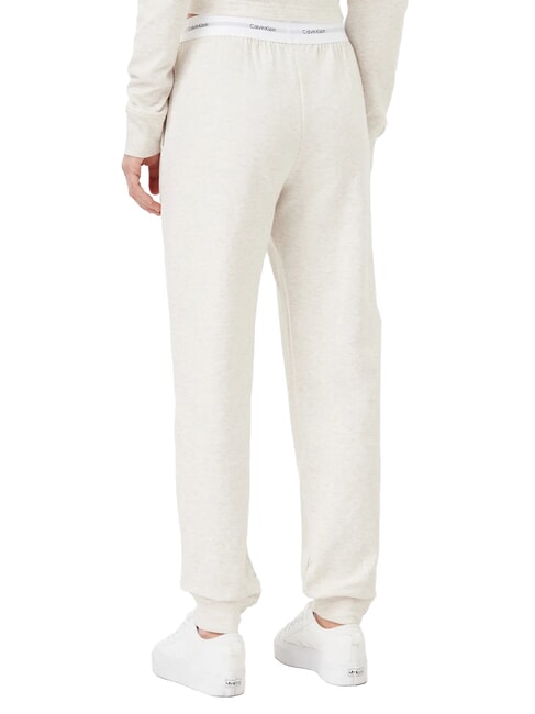 CK Pantalon de surv&ecirc;tement avec &eacute;lastique logo bruy&egrave;re &agrave; l'avoine - Costumes de sport pour femmes