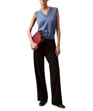 CALVIN KLEIN CK Pantalon palazzo à plis noir - Pantalons pour femmes - 4