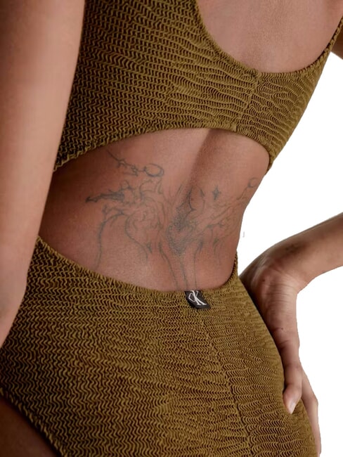 CK Maillot de bain une pièce dos nu armée urbaine - Maillots de bain femme