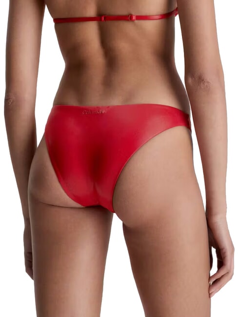 CK Maillot de bain slip verger rouge - Maillots de bain femme
