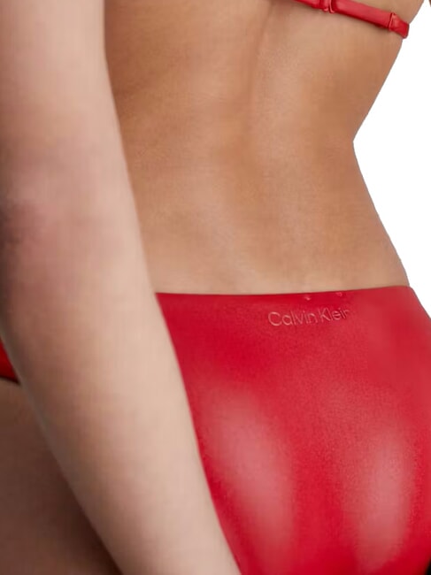CK Maillot de bain slip verger rouge - Maillots de bain femme