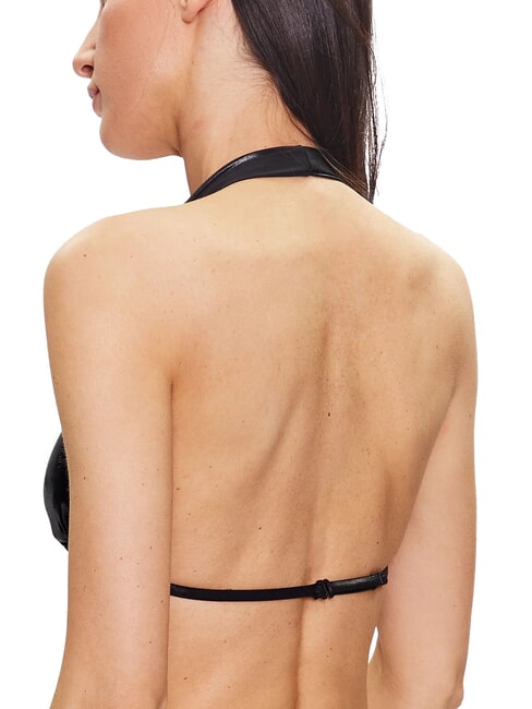 CK Haut de bikini triangle avec voile ck noir - Maillots de bain femme