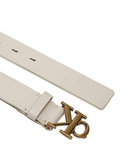 CK JEANS MONOGRAM  Ceinture en cuir bouleau - Ceintures