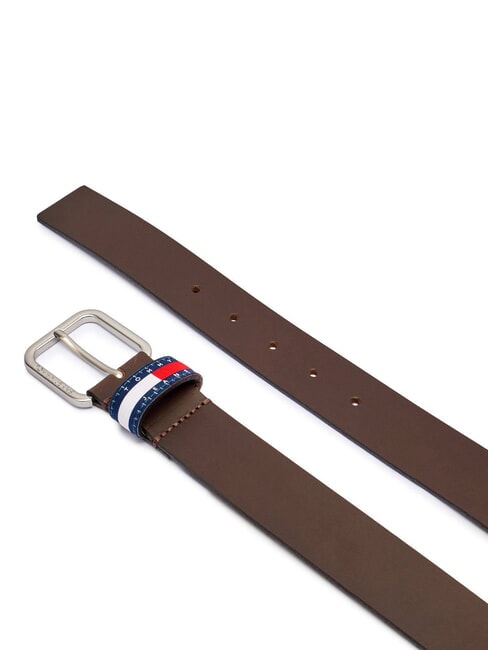 TJM RYAN Ceinture en cuir marron foncé - Ceintures
