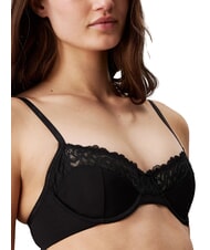 CALVIN KLEIN CK Soutien-gorge à armatures et dentelle noir - Sous-vêtements pour femmes - 3