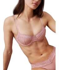 CALVIN KLEIN CK Soutien-gorge &agrave; armatures et dentelle tamis&eacute; - Sous-v&ecirc;tements pour femmes - 3