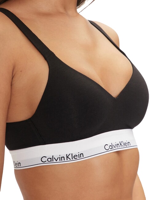 CK Soutien-gorge l&eacute;g&egrave;rement rembourr&eacute; noir - Slip homme