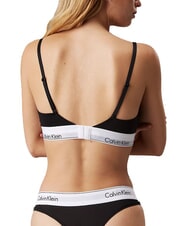 CALVIN KLEIN CK Soutien-gorge bralette en coton extensible noir - Sous-v&ecirc;tements pour femmes - 2