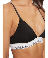 CALVIN KLEIN CK Soutien-gorge bralette en coton extensible noir - Sous-v&ecirc;tements pour femmes - 3