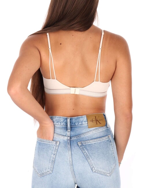 CK Soutien-gorge bralette triangle coquillage avec nouveau logo en pierre - Sous-vêtements pour femmes