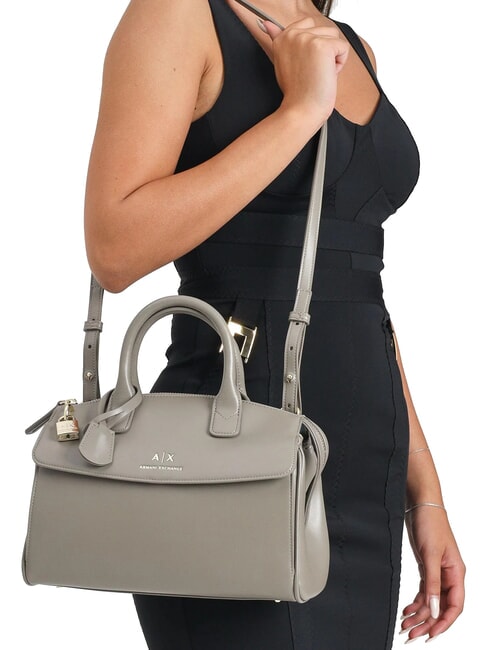 JANE  Sac &agrave; main avec bandouli&egrave;re bar brun - Sacs pour Femme