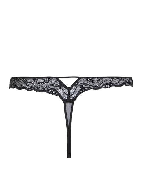CK String en dentelle noir - Slip femme