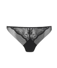 CALVIN KLEIN CK String avec empi&egrave;cement en dentelle noir - Slip femme - 4