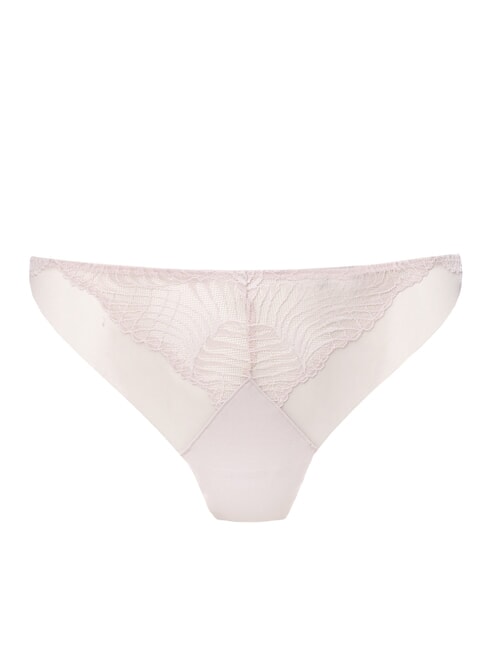 CK String avec empi&egrave;cement en dentelle matin gris - Slip femme