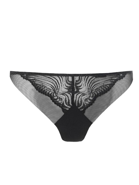 CK String avec empiècement en dentelle noir - Slip femme