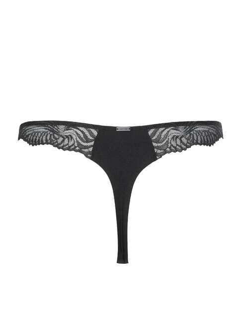 CK String avec empiècement en dentelle noir - Slip femme
