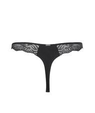 CALVIN KLEIN CK String avec empi&egrave;cement en dentelle noir - Slip femme - 5