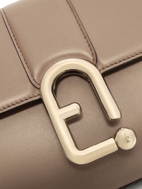 URBAN Petit sac à bandoulière en cuir grège - Sacs pour Femme