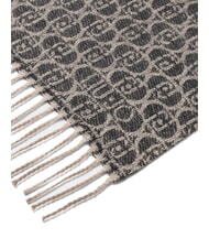 LIUJO MONOGRAM Étole avec logo monogramme NOIR - Écharpes - 4