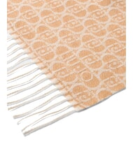 LIUJO MONOGRAM Étole avec logo monogramme chameau - Écharpes - 4