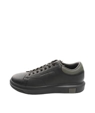 ARMANI EXCHANGE ACTION Baskets en cuir noir+chim&egrave;re - Chaussures Homme - 3