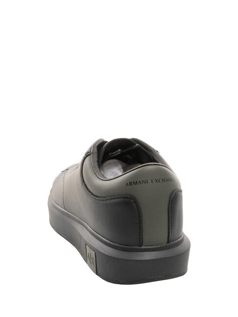 ACTION Baskets en cuir noir+chimère - Chaussures Homme