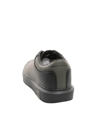 ARMANI EXCHANGE ACTION Baskets en cuir noir+chimère - Chaussures Homme - 4