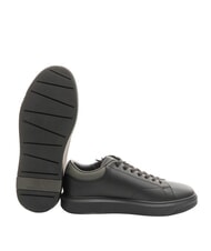 ARMANI EXCHANGE ACTION Baskets en cuir noir+chimère - Chaussures Homme - 5