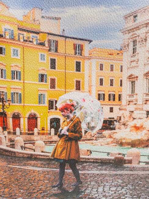 YESBAG Sac fourre-tout à bandoulière Rome arc-en-ciel - Sacs pour Femme