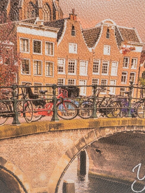 YESBAG Sac à bandoulière imprimé rivière d'automne - Sacs pour Femme