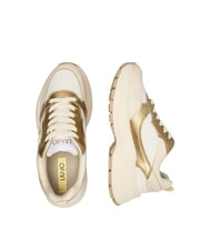 LIUJO EVA 06 Baskets en cuir épais lait/or clair - Chaussures Femme - 3