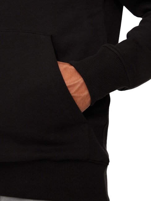 CK JEANS Sweat &agrave; capuche avec logo Teddy ck noir - Pulls molletonn&eacute;s