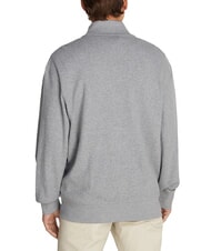 CALVIN KLEIN CK JEANS Sweat-shirt &agrave; col roul&eacute; enti&egrave;rement zipp&eacute; bruy&egrave;re grise - Pulls molletonn&eacute;s - 2