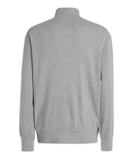 CALVIN KLEIN CK JEANS Sweat-shirt &agrave; col roul&eacute; enti&egrave;rement zipp&eacute; bruy&egrave;re grise - Pulls molletonn&eacute;s - 5