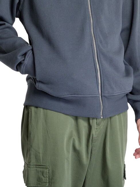 CK JEANS Sweat-shirt &agrave; col roul&eacute; enti&egrave;rement zipp&eacute; &eacute;b&egrave;ne - Pulls molletonn&eacute;s