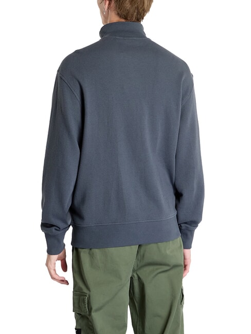 CK JEANS Sweat-shirt à col roulé entièrement zippé ébène - Pulls molletonnés