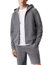 CALVIN KLEIN CK PERFORMANCE Sweat &agrave; capuche enti&egrave;rement zipp&eacute; chin&eacute; gris moyen - Pulls molletonn&eacute;s - 3