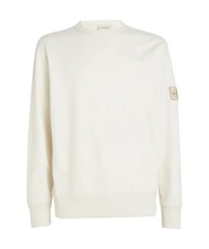 CALVIN KLEIN CK JEANS Sweat-shirt à col rond avec patch logo ivoire - Pulls molletonnés - 2