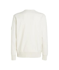CALVIN KLEIN CK JEANS Sweat-shirt à col rond avec patch logo ivoire - Pulls molletonnés - 3
