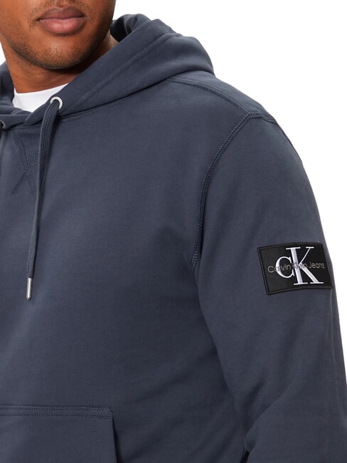 CK JEANS Sweat à capuche avec patch logo encre - Pulls molletonnés