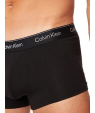 CALVIN KLEIN CK 3 boxers élastiques avec logo lurex b- argent, rouge, lurex argenté lgs - Slip homme - 4
