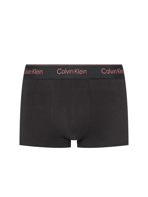 CK 3 boxers élastiques avec logo lurex b- argent, rouge, lurex argenté lgs - Slip homme