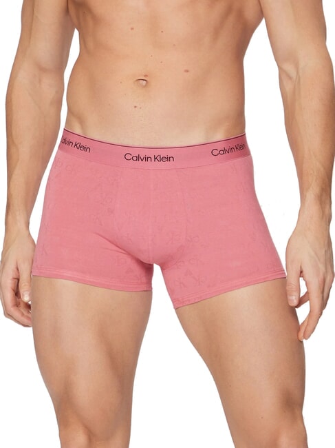 CK Boxer avec logo cœur sur toute la surface coeurs monogramme baie rose - Slip homme