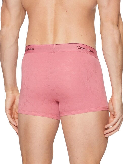 CK Boxer avec logo cœur sur toute la surface coeurs monogramme baie rose - Slip homme