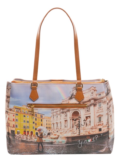 YESBAG Sac à bandoulière imprimé Rome arc-en-ciel - Sacs pour Femme