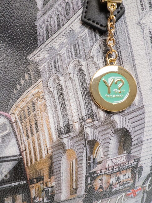 YESBAG Sac &agrave; bandouli&egrave;re imprim&eacute; Londres la nuit - Sacs pour Femme