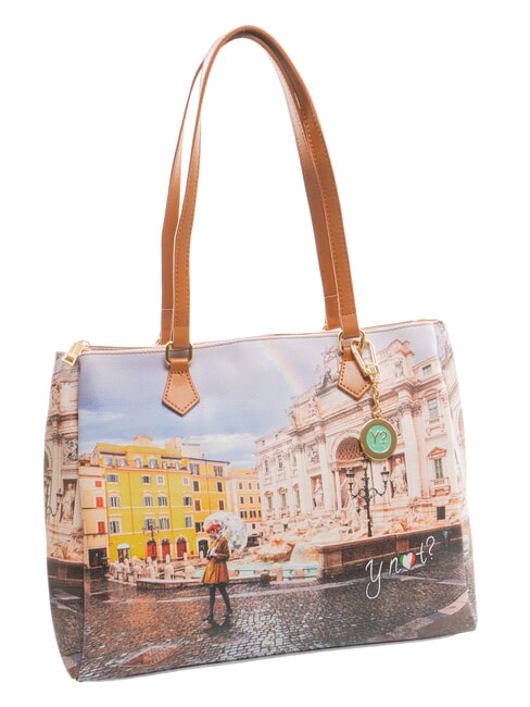 YESBAG Sac à bandoulière imprimé Rome arc-en-ciel - Sacs pour Femme